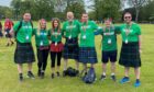 CBRE's Aberdeen Kiltwalk team.