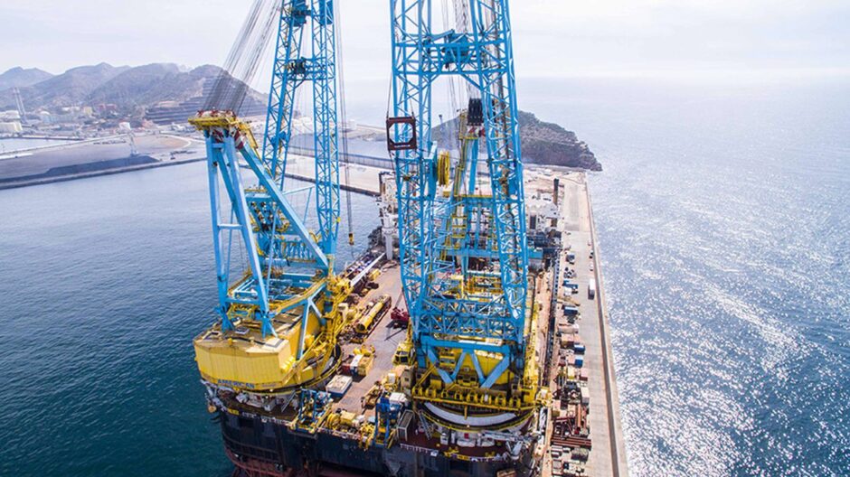 The Saipem 7000 crane vessel.